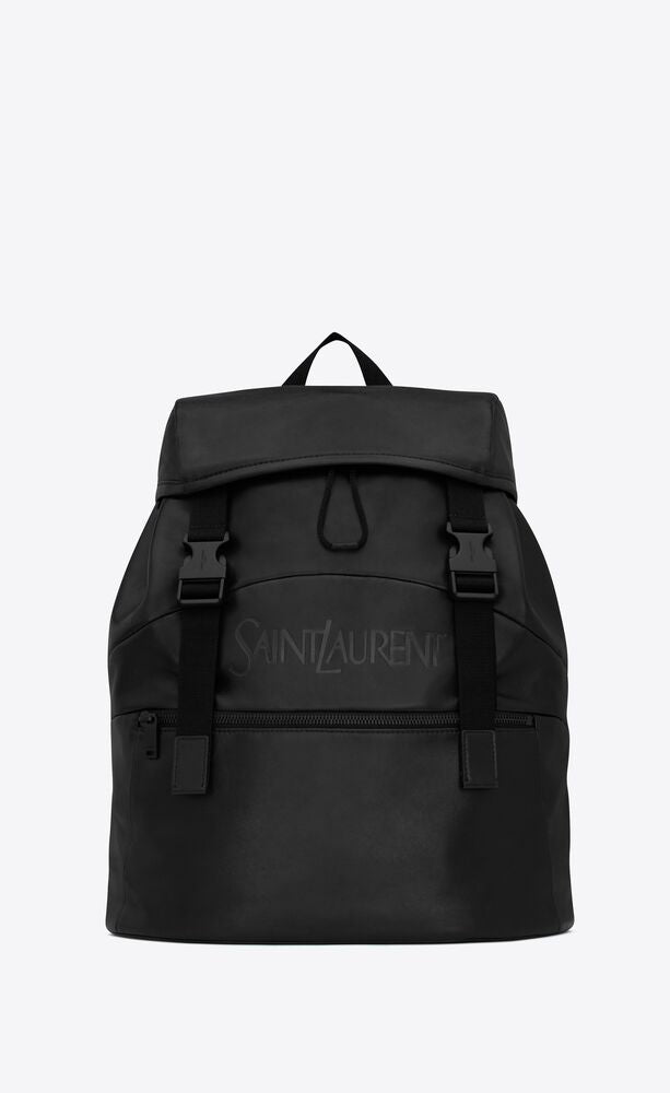 Saint Laurent Men Saint Laurent Leather Backpack