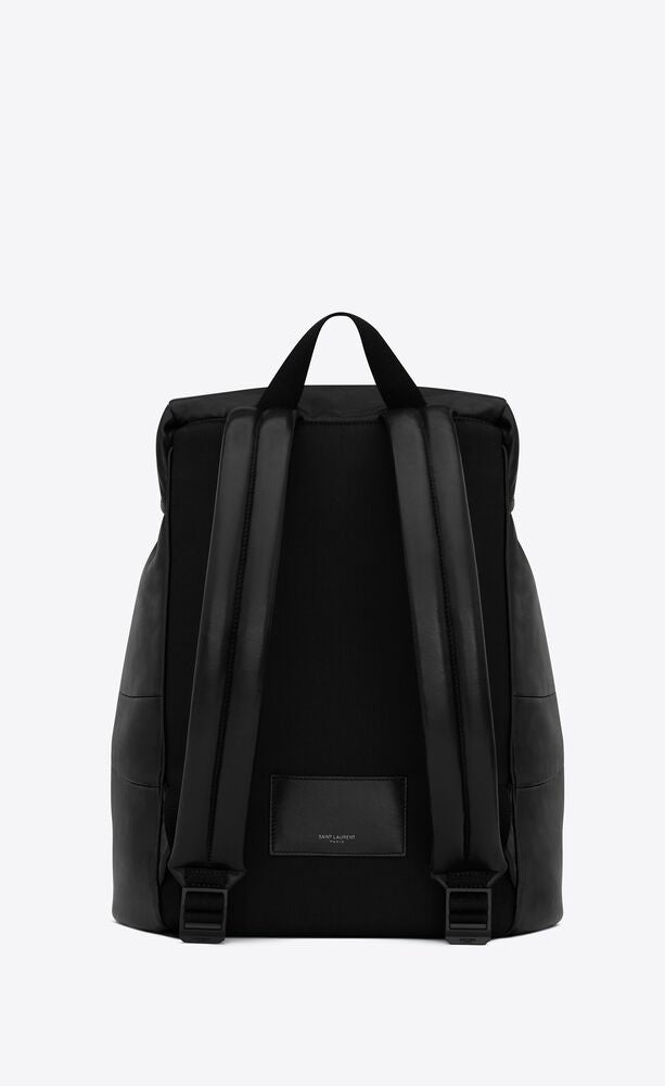 Saint Laurent Men Saint Laurent Leather Backpack