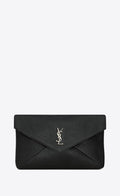 Saint Laurent Men Cassandre Large Leather Pouch