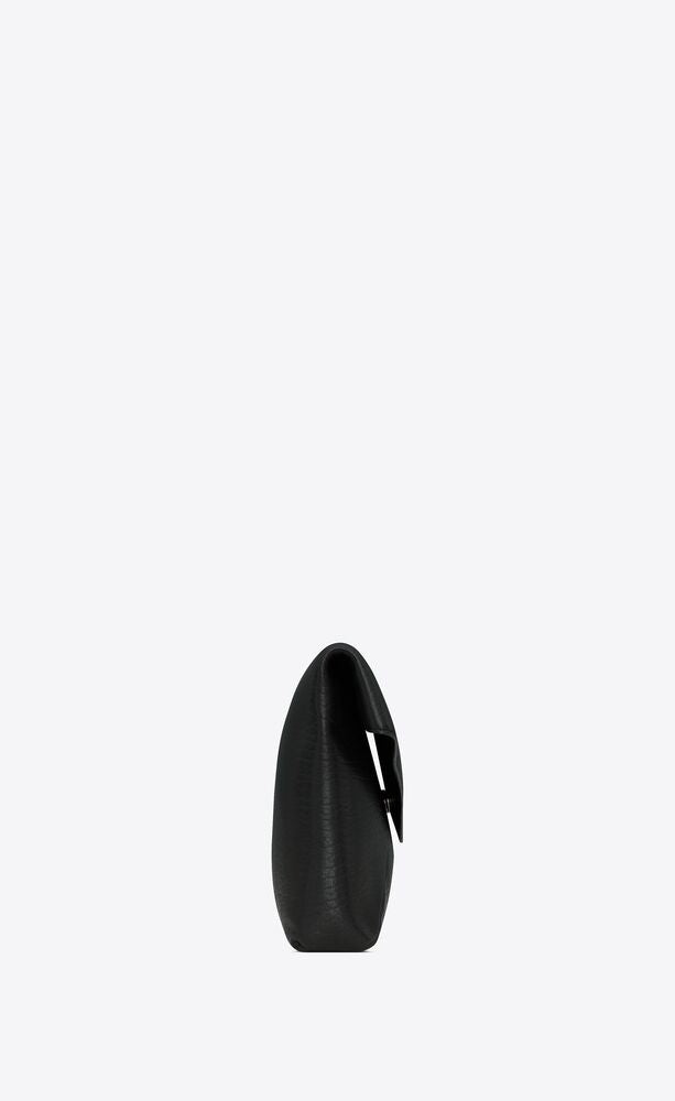 Saint Laurent Men Cassandre Large Leather Pouch