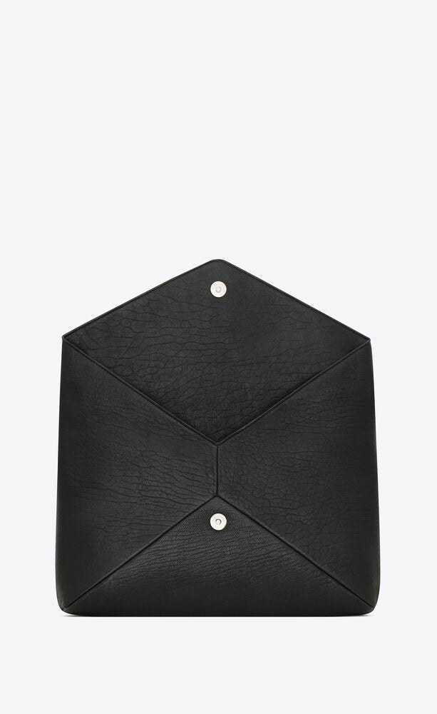 Saint Laurent Men Cassandre Large Leather Pouch