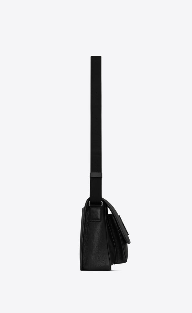 Saint Laurent Men Niki Leather Messenger Bag