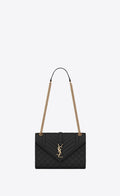 Saint Laurent Women Medium Envelope Quilted Leather Bag