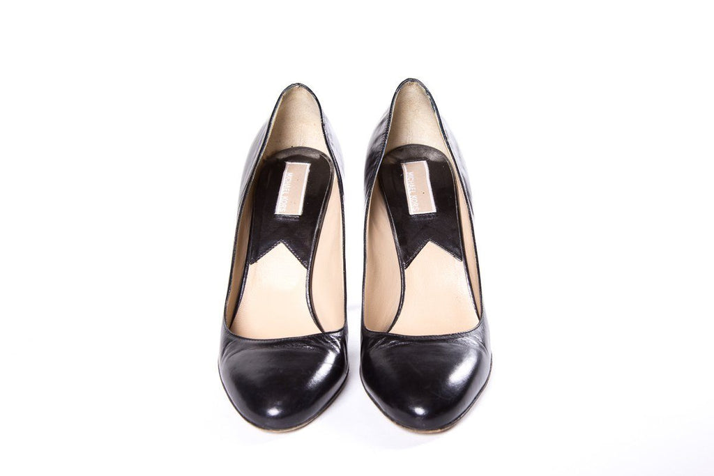 Michael Kors Black Leather Pumps SZ 8 Sale