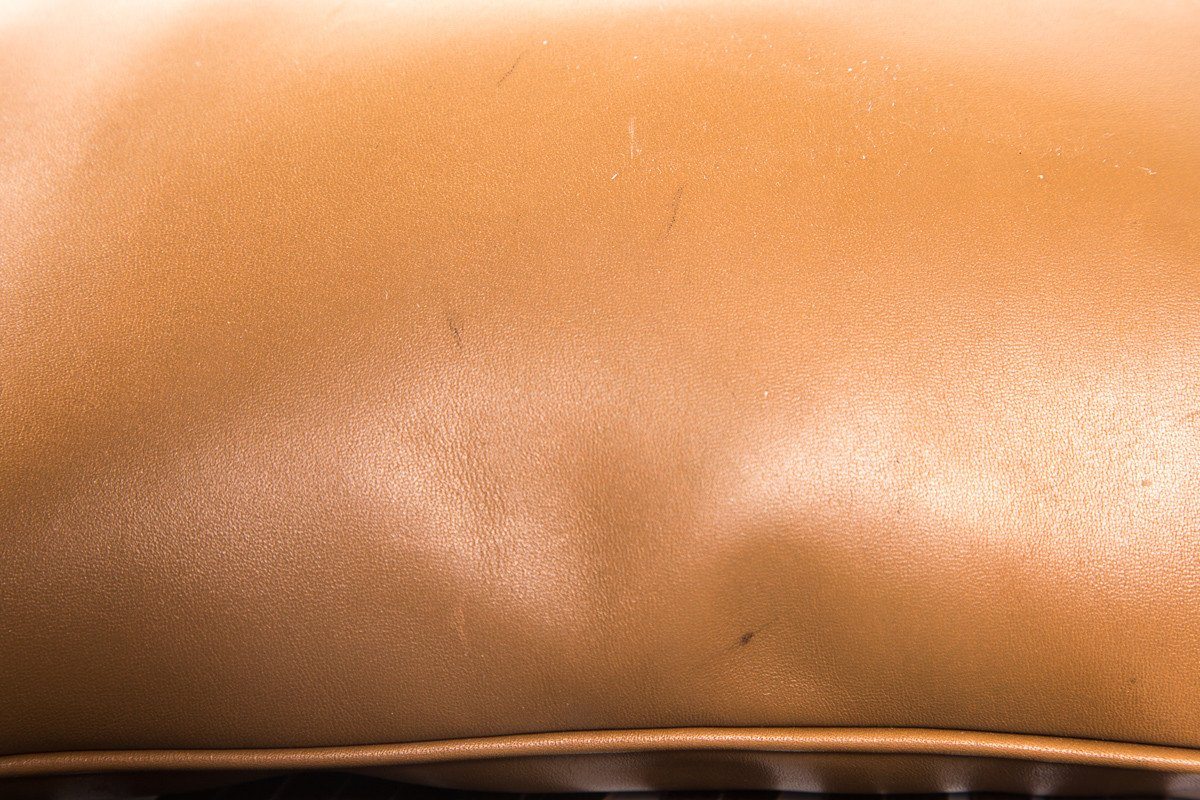 Miu Miu Light Brown Fringe Detail Leather Wristlet Clutch