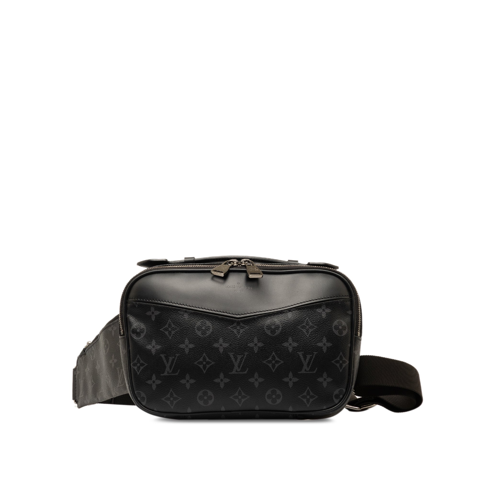 Black Louis Vuitton Monogram Eclipse Explorer Bumbag Belt Bag