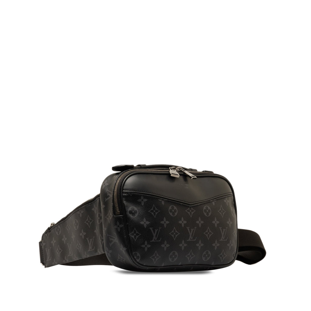 Black Louis Vuitton Monogram Eclipse Explorer Bumbag Belt Bag