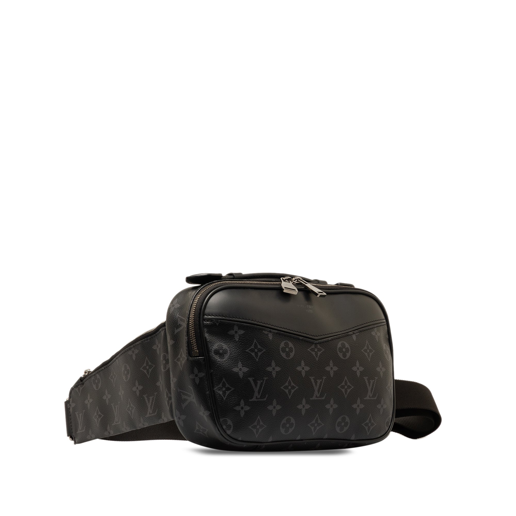 Black Louis Vuitton Monogram Eclipse Explorer Bumbag Belt Bag