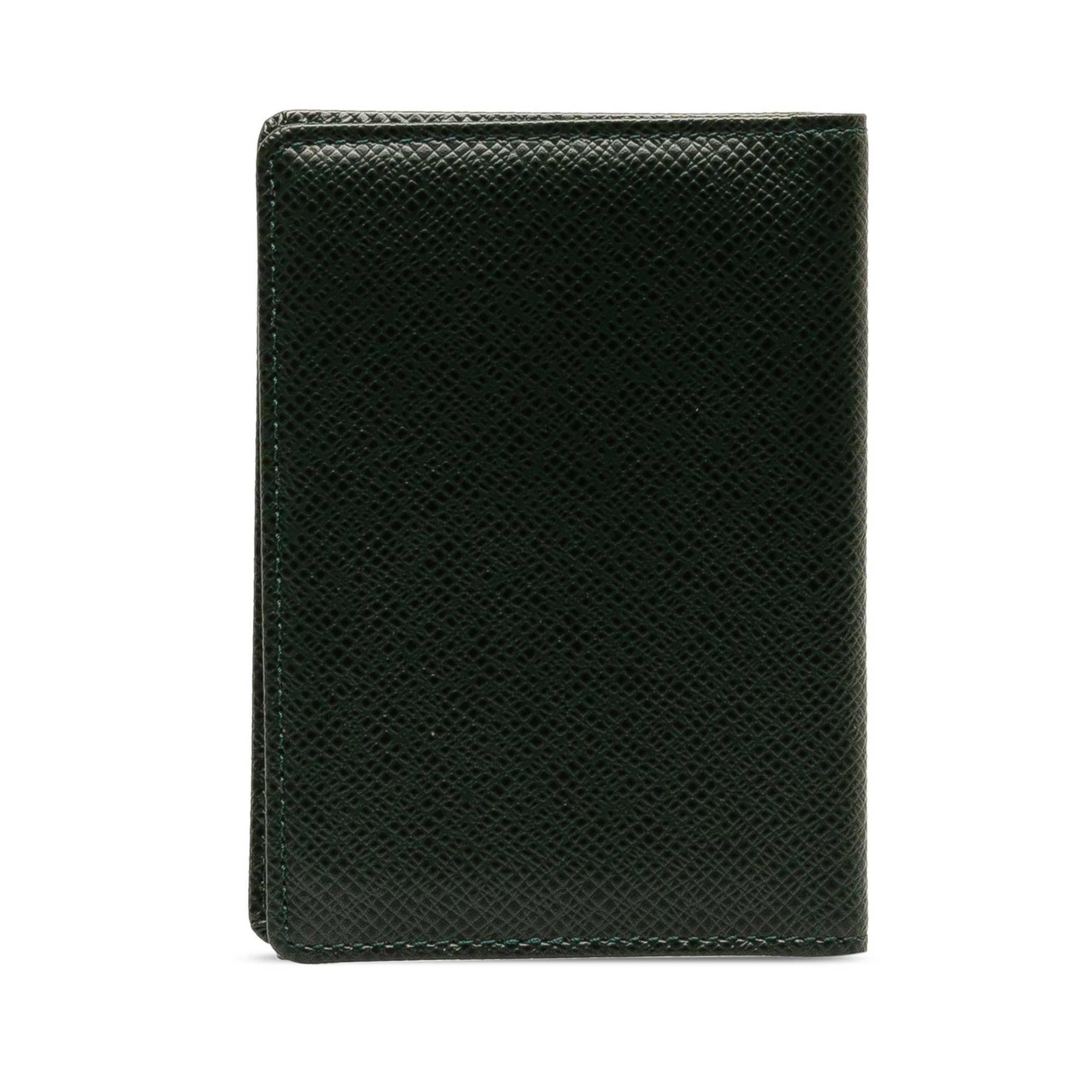 Green Louis Vuitton Taiga Business Card Holder