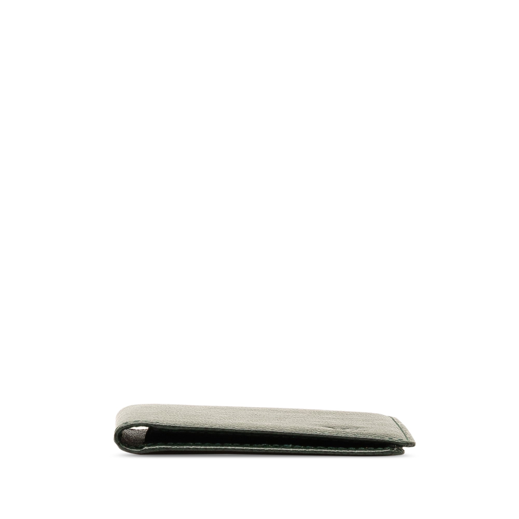 Green Louis Vuitton Taiga Business Card Holder