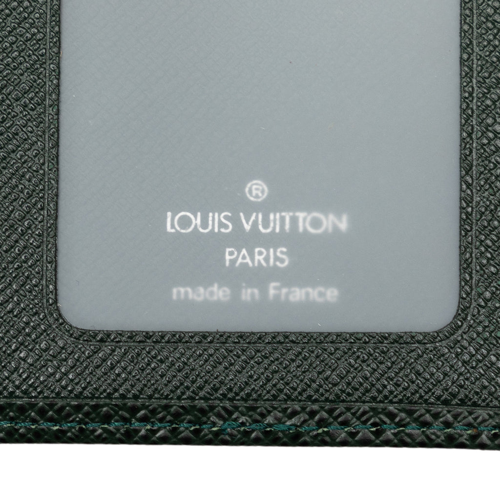 Green Louis Vuitton Taiga Business Card Holder