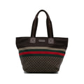 Brown Gucci Diamante Web Tote