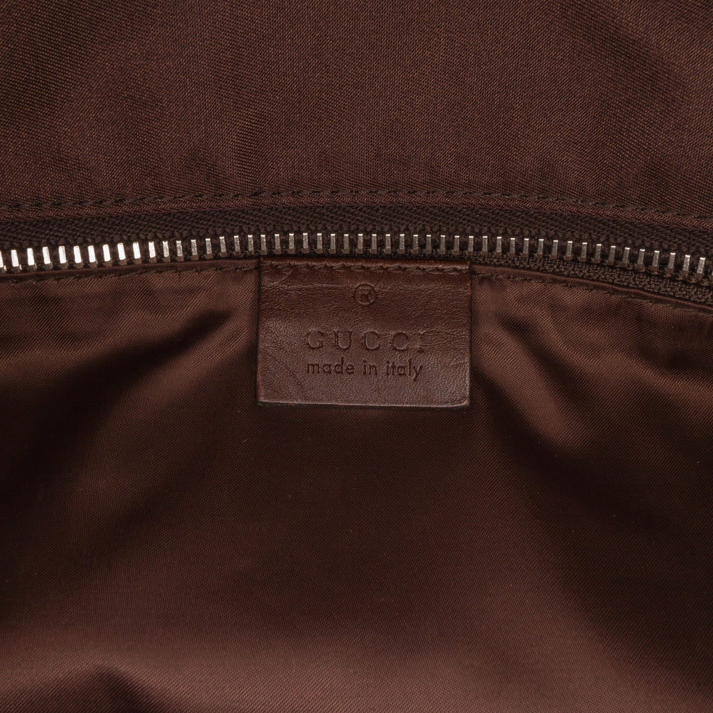 Brown Gucci Diamante Web Tote