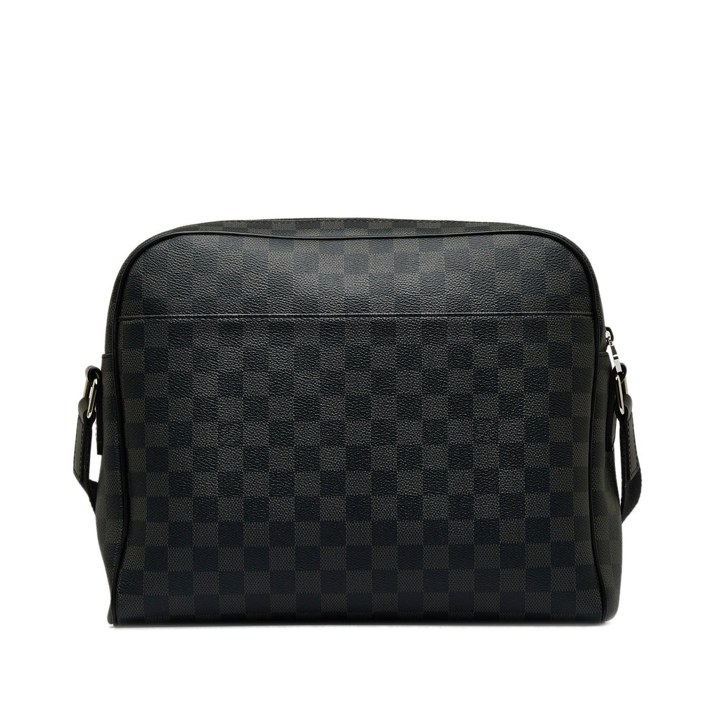 Black Louis Vuitton Damier Graphite Dayton Reporter MM Crossbody Bag