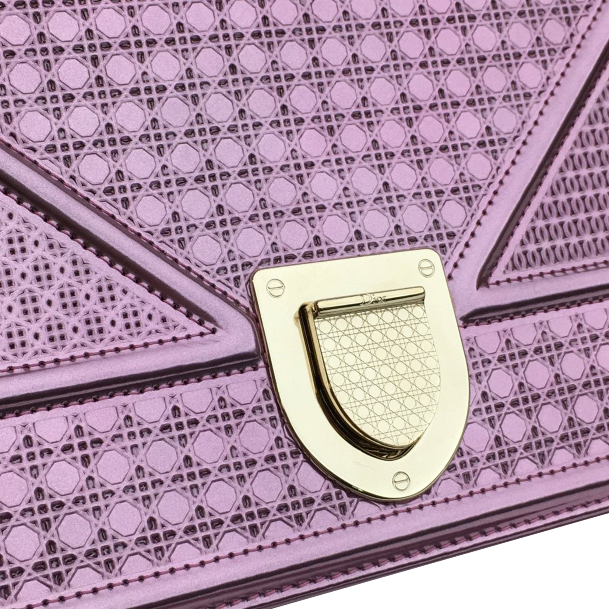 Dior Diorama Pink Medium Patent Microcannage