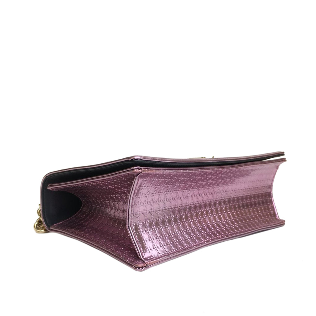 Dior Diorama Pink Medium Patent Microcannage