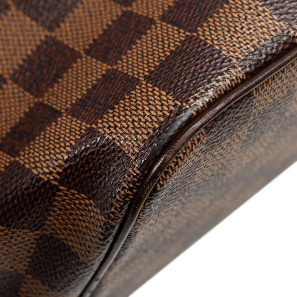 Brown Louis Vuitton Damier Ebene Saleya PM Handbag