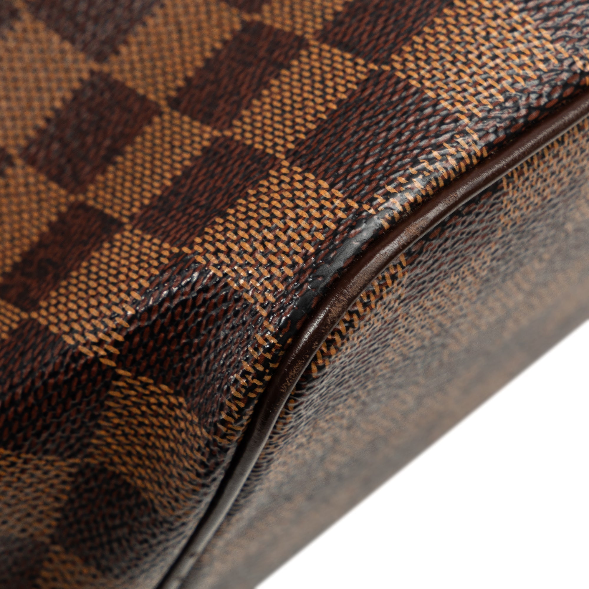 Brown Louis Vuitton Damier Ebene Saleya PM Handbag