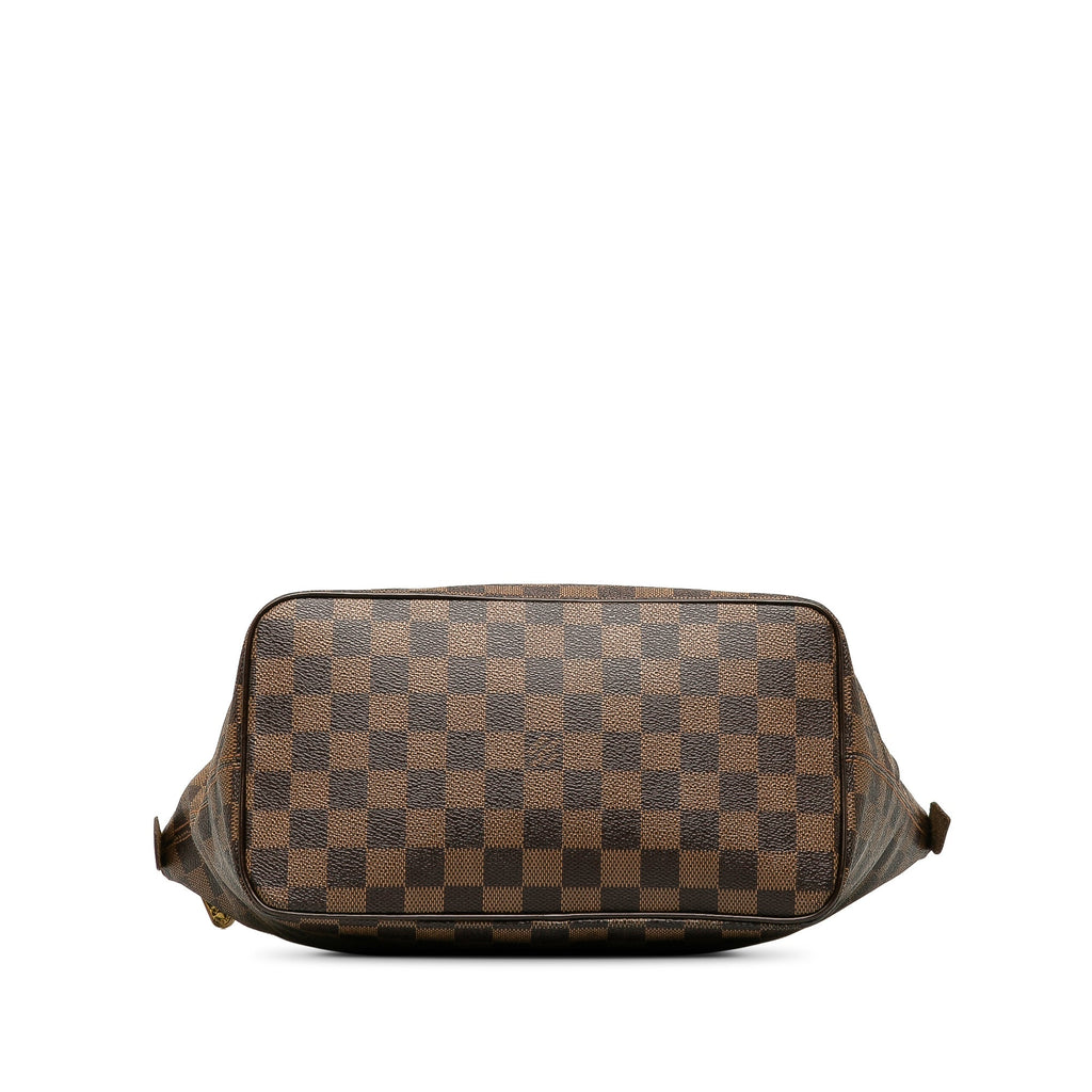 Brown Louis Vuitton Damier Ebene Saleya PM Handbag