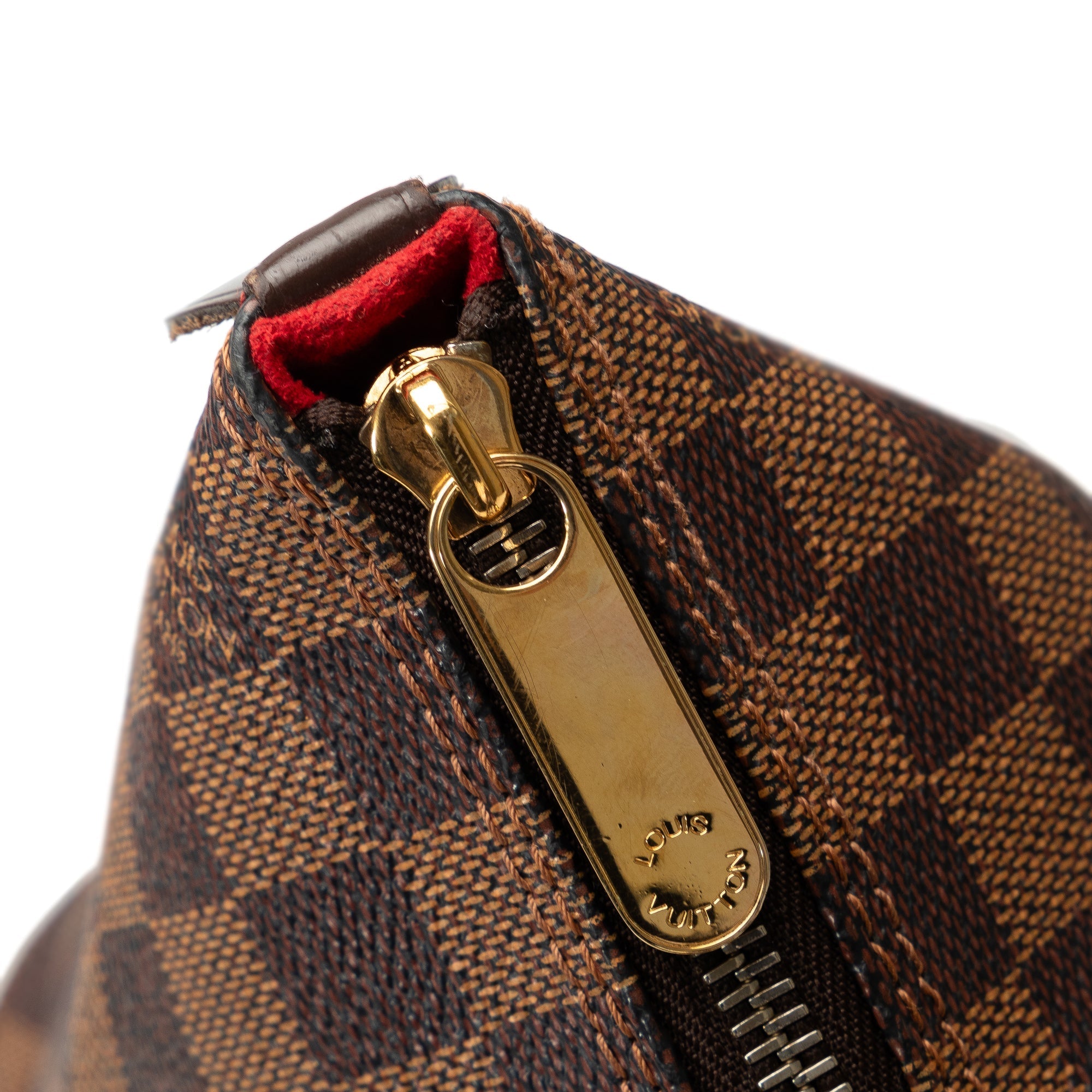 Brown Louis Vuitton Damier Ebene Saleya PM Handbag