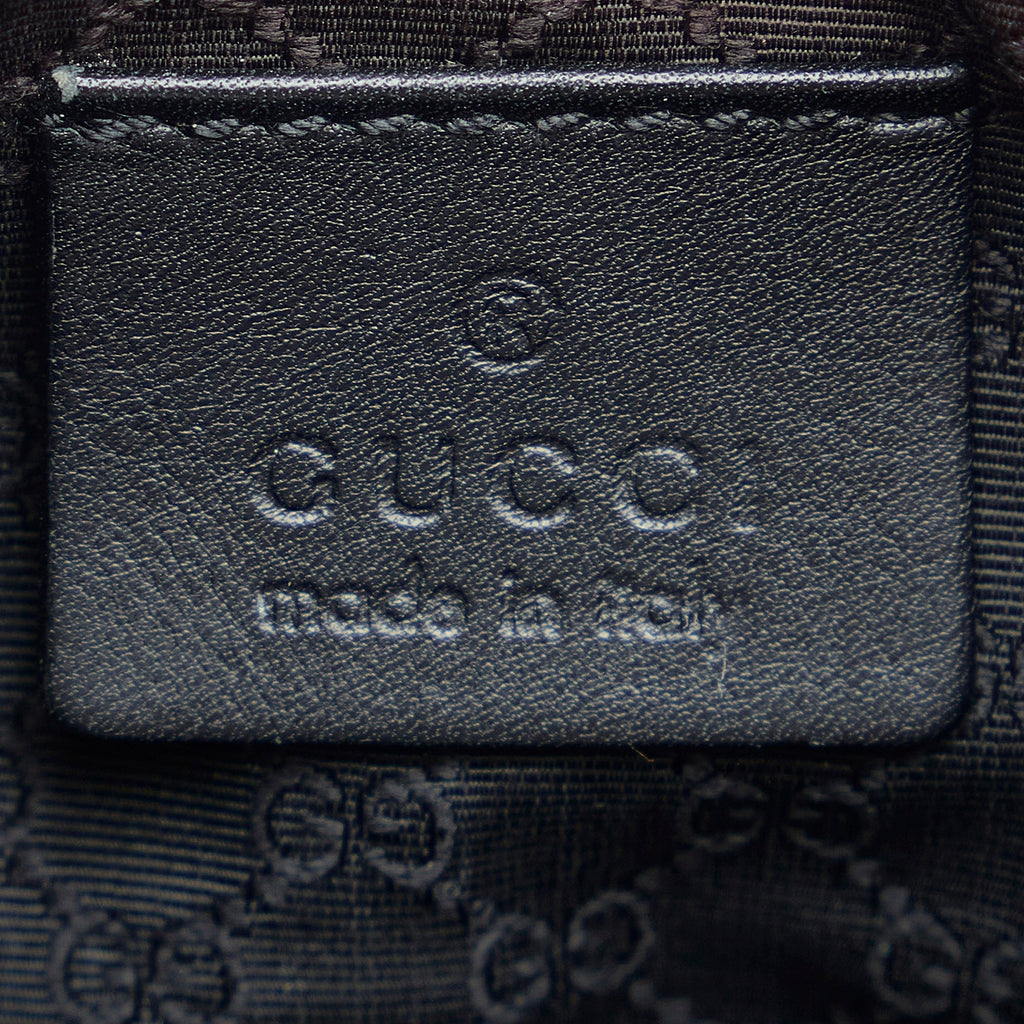 Gucci Web Baguette Black GG Denim Canvas