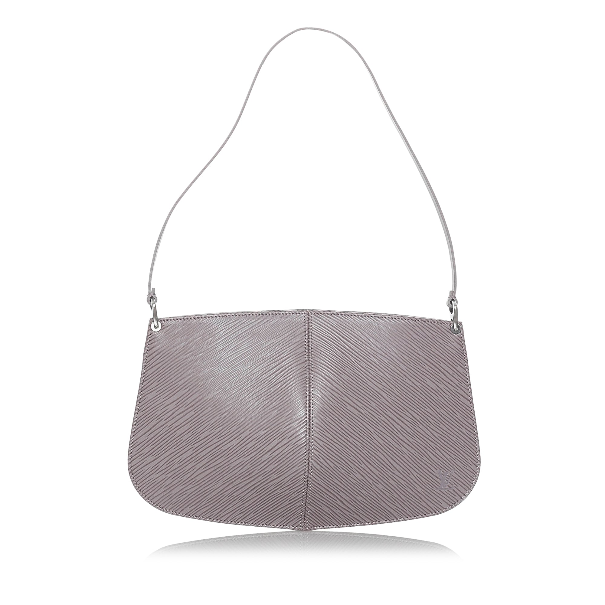 Purple Louis Vuitton Epi Demi Lune Pochette Bag