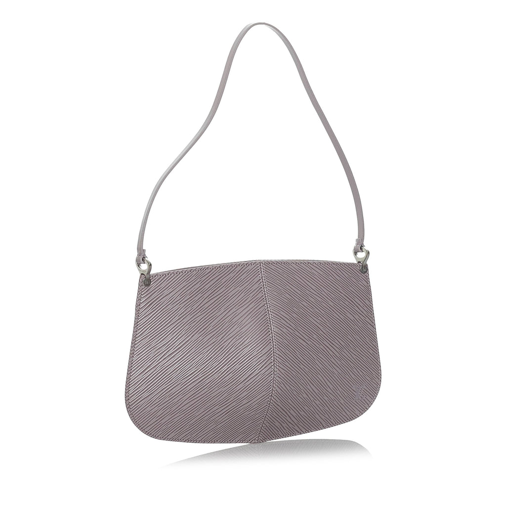 Purple Louis Vuitton Epi Demi Lune Pochette Bag
