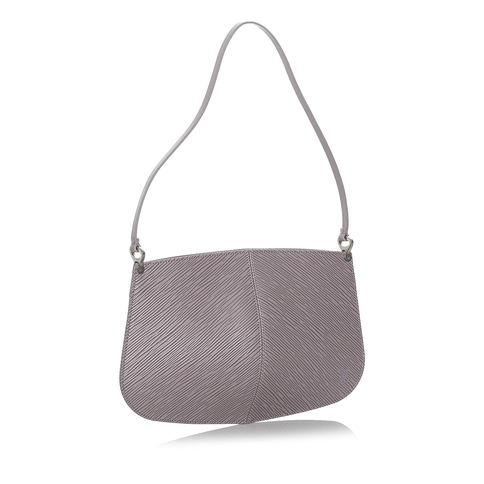 Purple Louis Vuitton Epi Demi Lune Pochette Bag