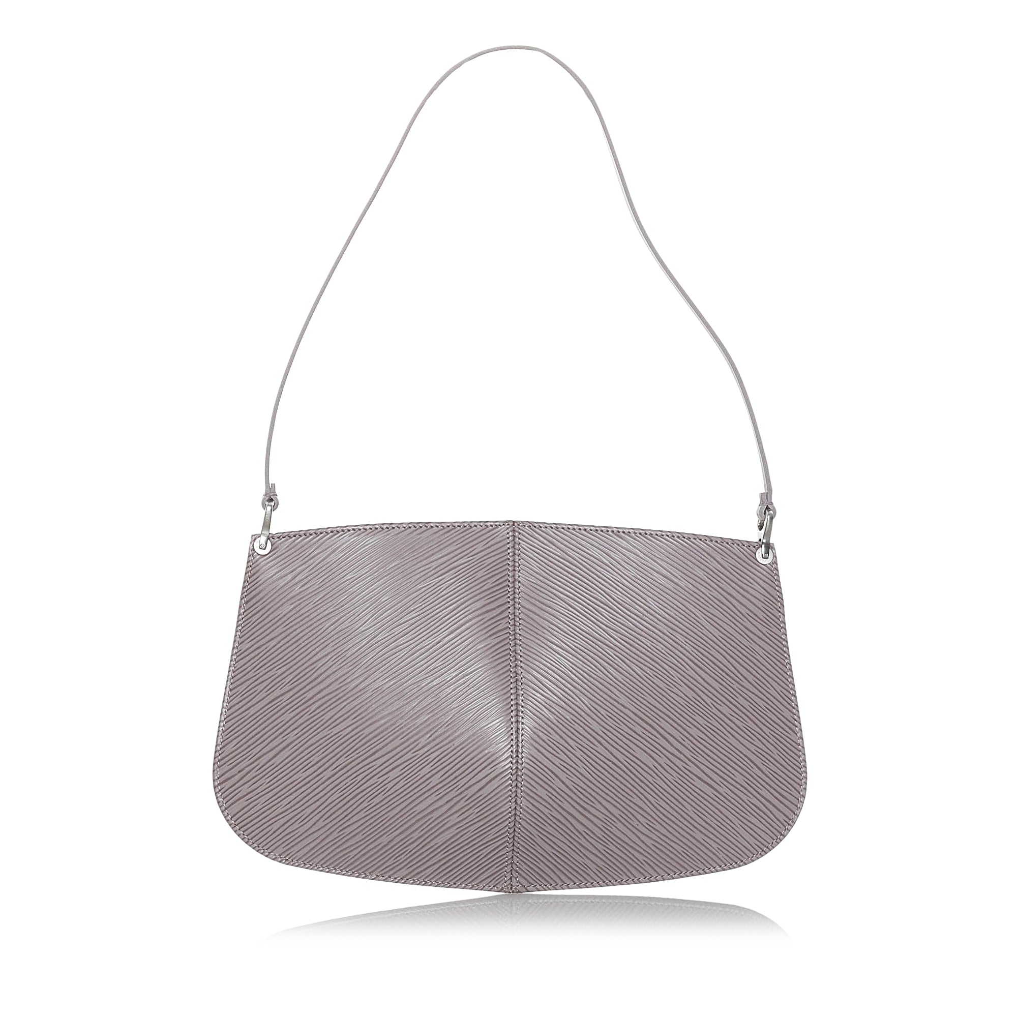 Purple Louis Vuitton Epi Demi Lune Pochette Bag