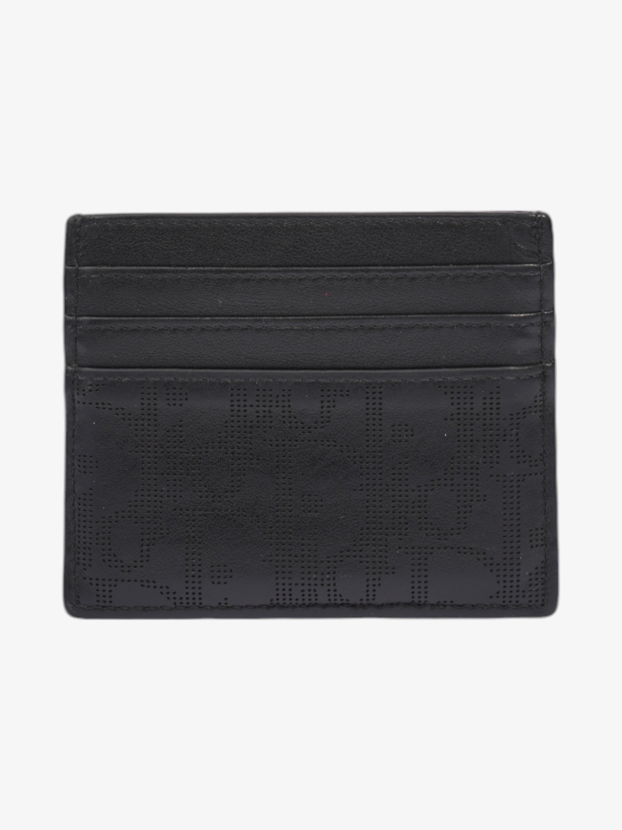 Christian Dior Oblique Galaxy Card Holder Black Leather