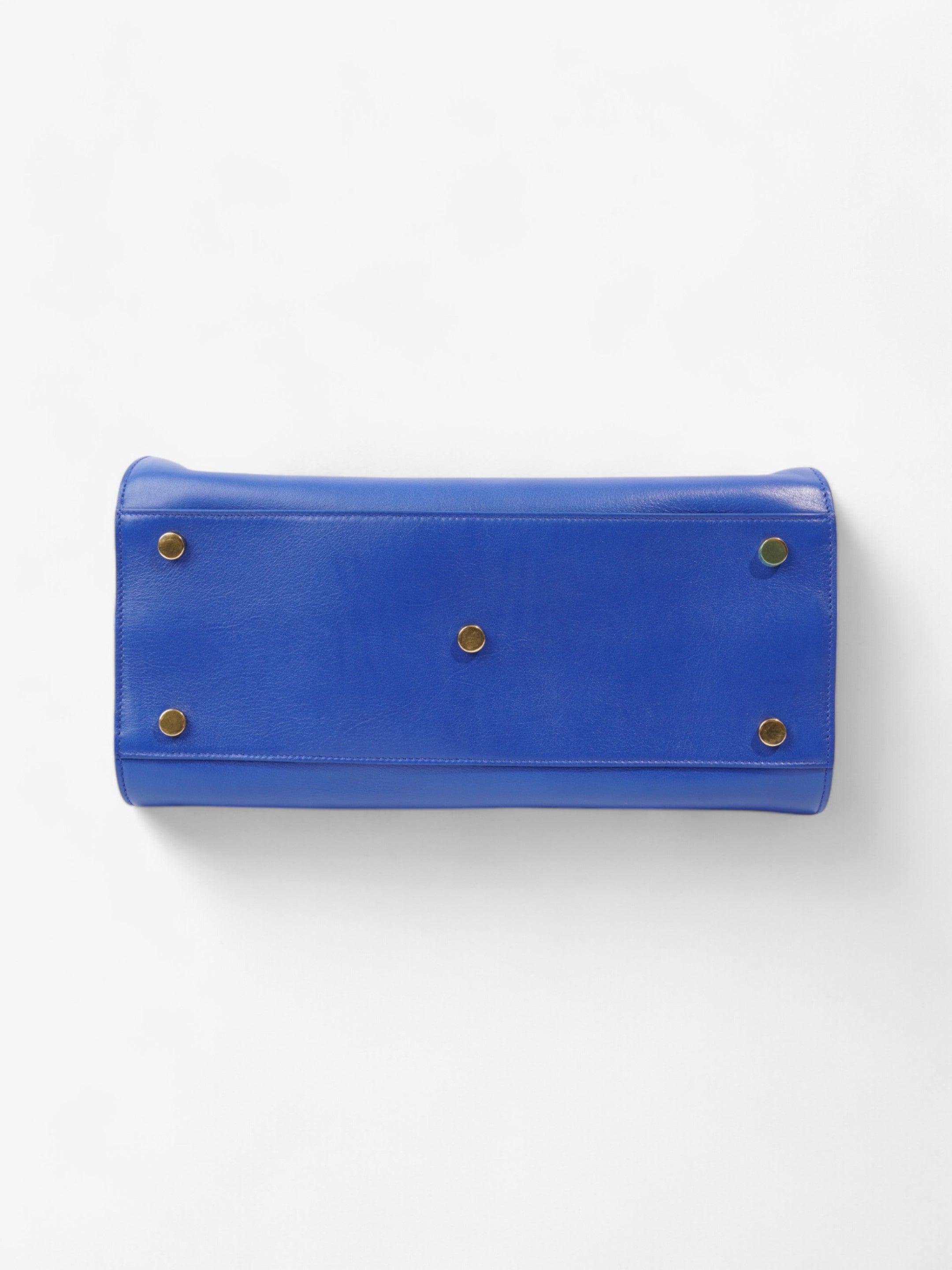 Saint Laurent Sac De Jour Blue Calfskin Leather Small