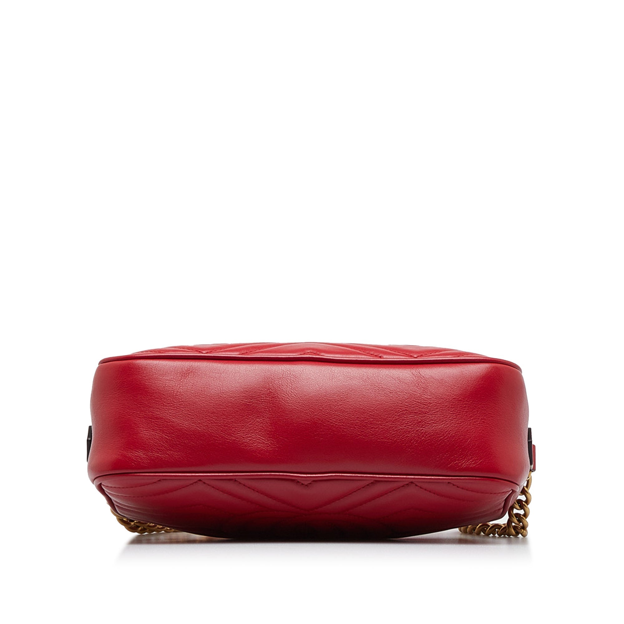 Gucci GG Marmont Red MatelassÃƒÆ’Ã‚Â© Leather