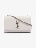 Saint Laurent Kate Grey Grained Leather Medium