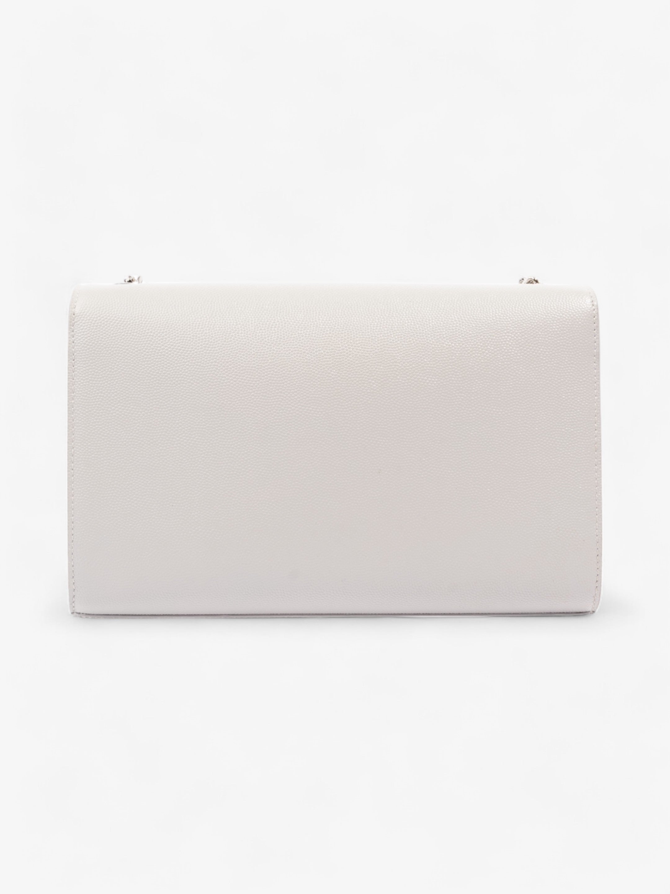 Saint Laurent Kate Grey Grained Leather Medium