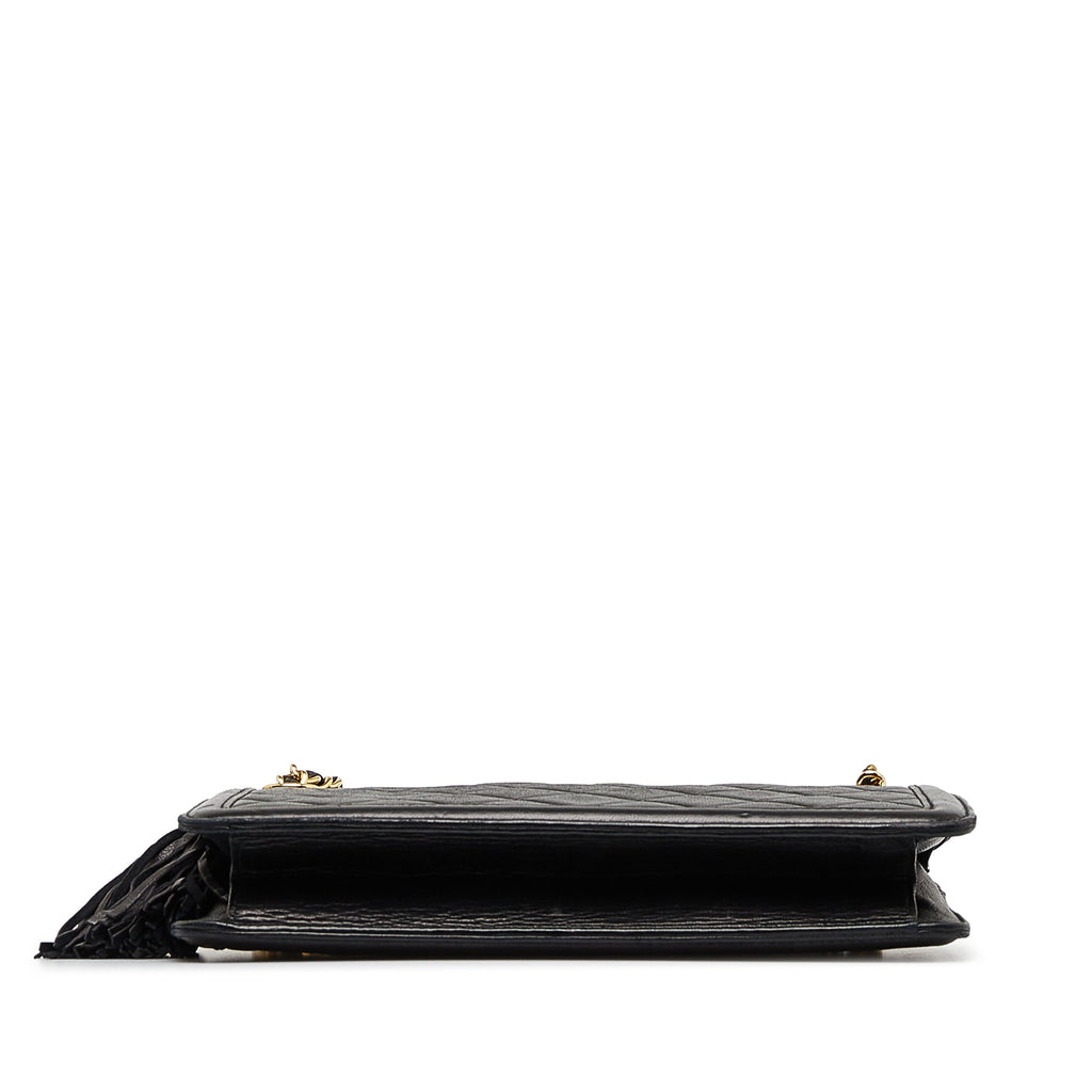 Chanel Shoulder Bag Black Lambskin Gold