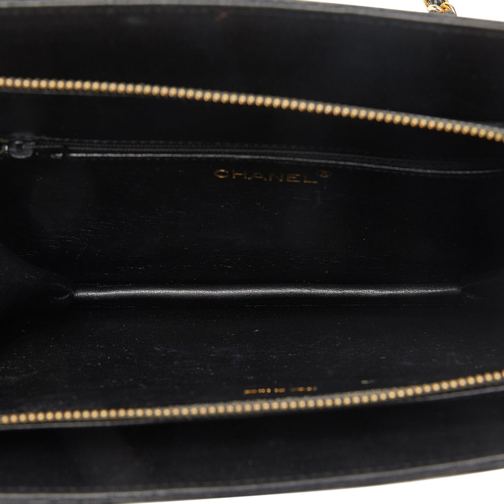 Chanel Shoulder Bag Black Lambskin Gold