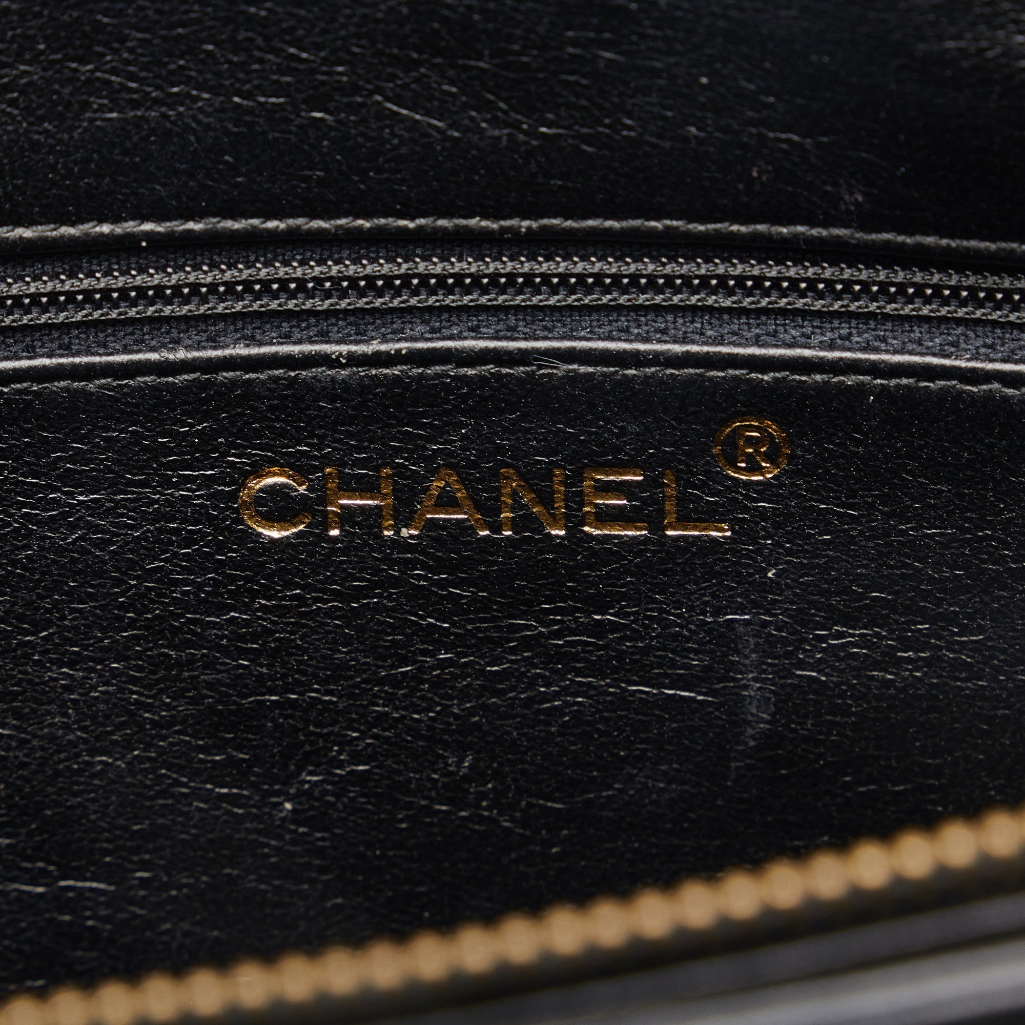 Chanel Shoulder Bag Black Lambskin Gold