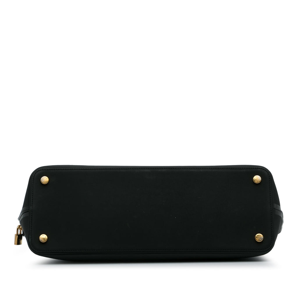 Black Louis Vuitton Cuir Obsession Lockit East-West Handbag