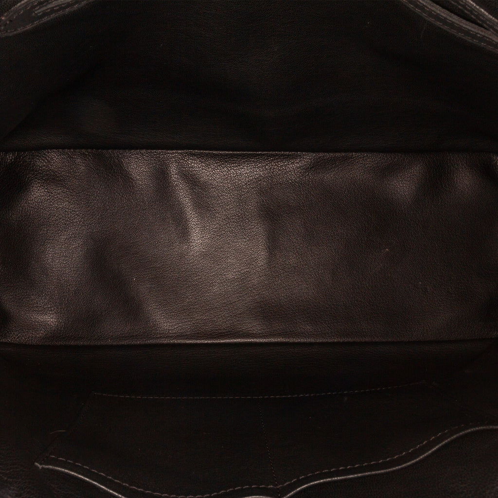 Black Louis Vuitton Cuir Obsession Lockit East-West Handbag