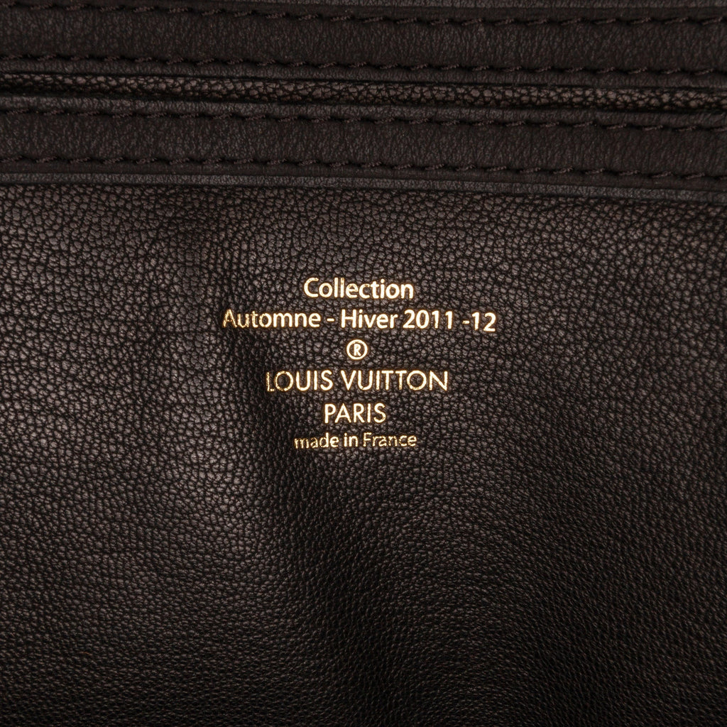Black Louis Vuitton Cuir Obsession Lockit East-West Handbag