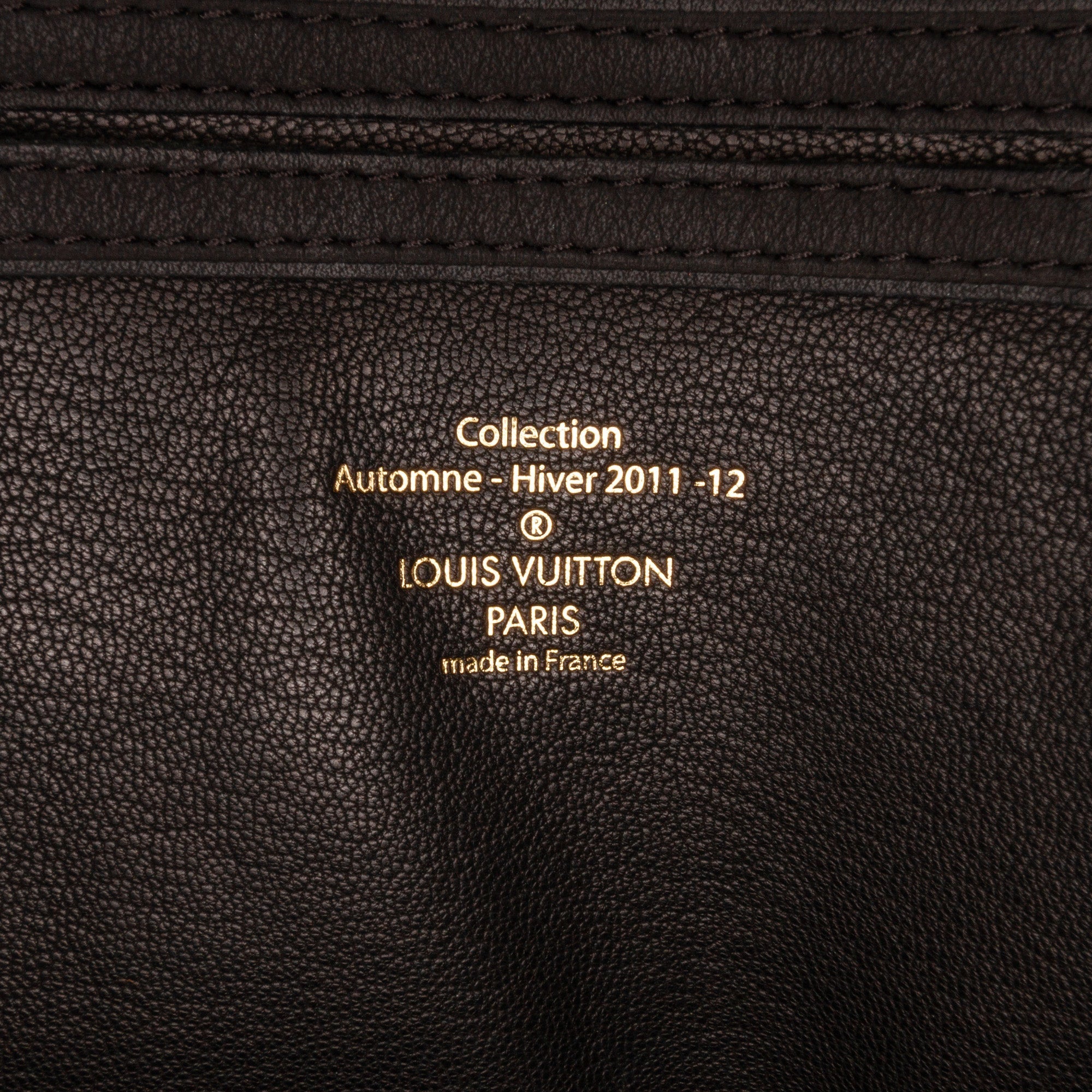 Black Louis Vuitton Cuir Obsession Lockit East-West Handbag