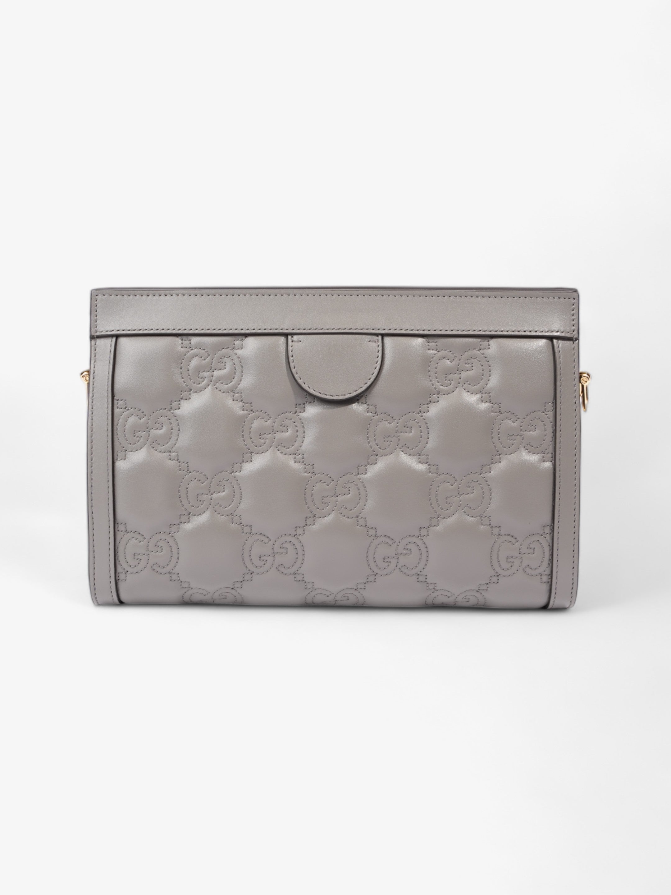Gucci GG Matelass茅 Grey Matelasse Leather Small