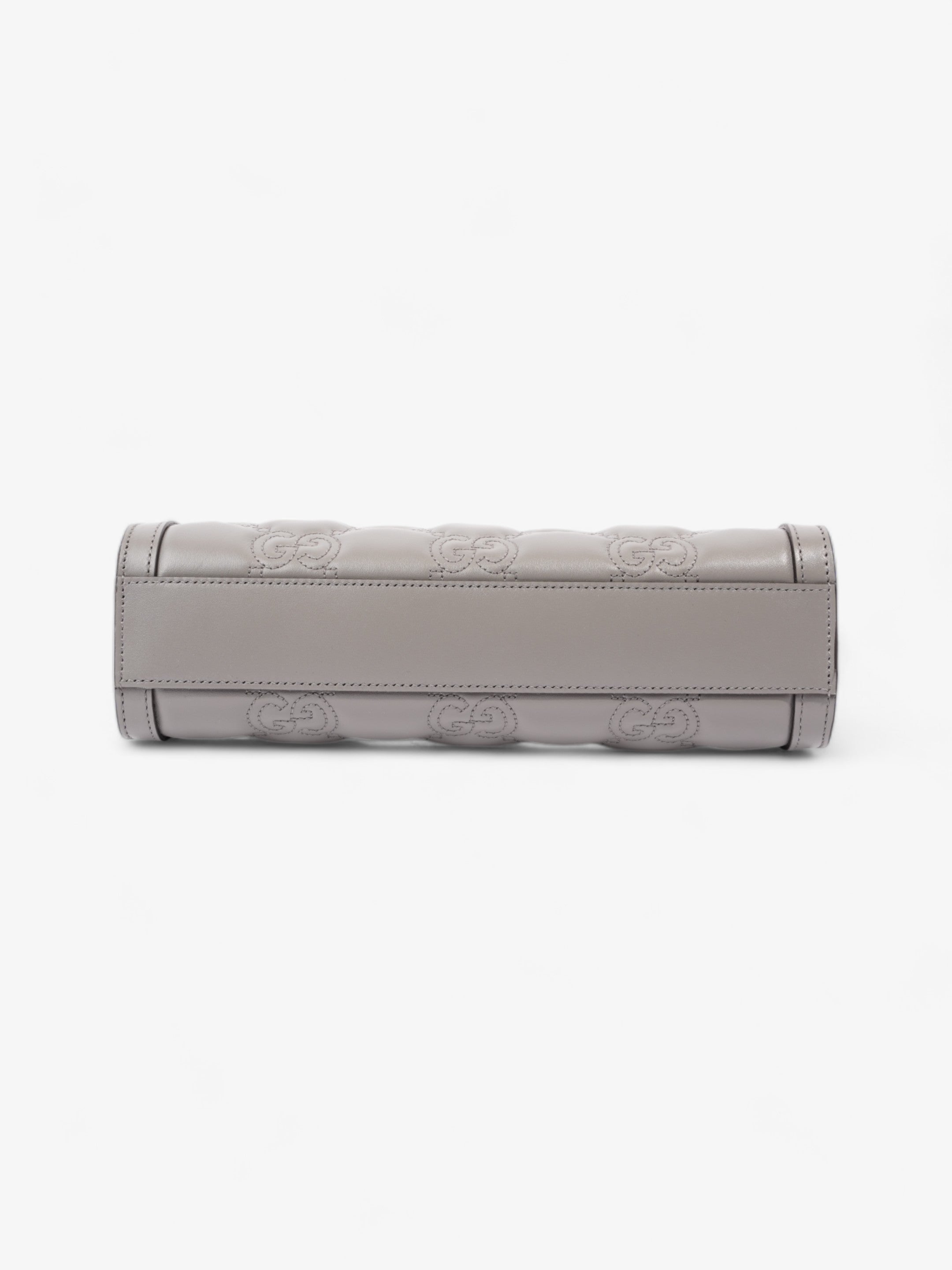 Gucci GG Matelass茅 Grey Matelasse Leather Small