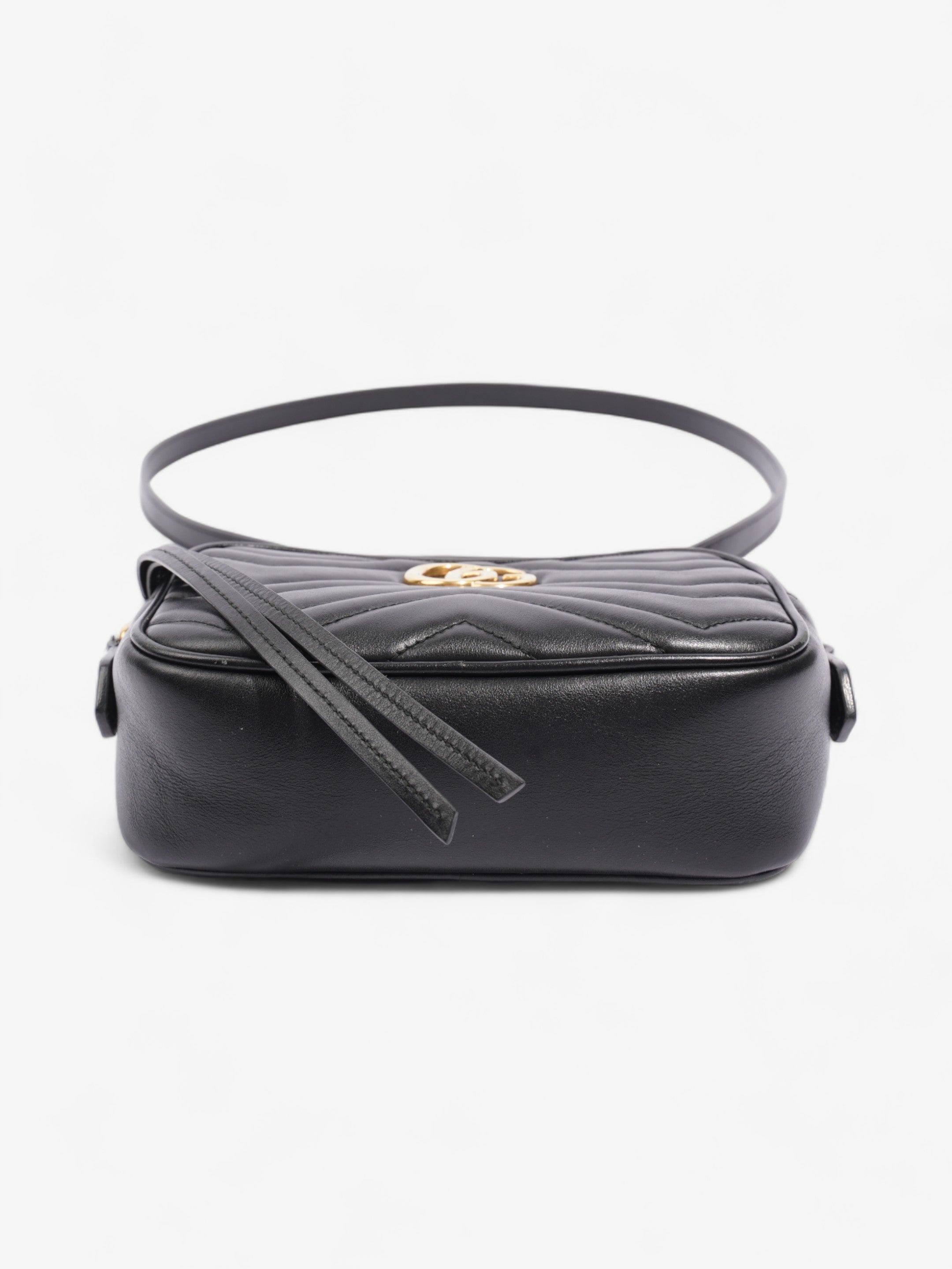 Gucci GG Marmont Black Matelasse Leather Mini