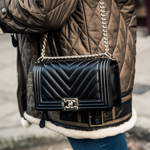 Chanel Boy Chevron