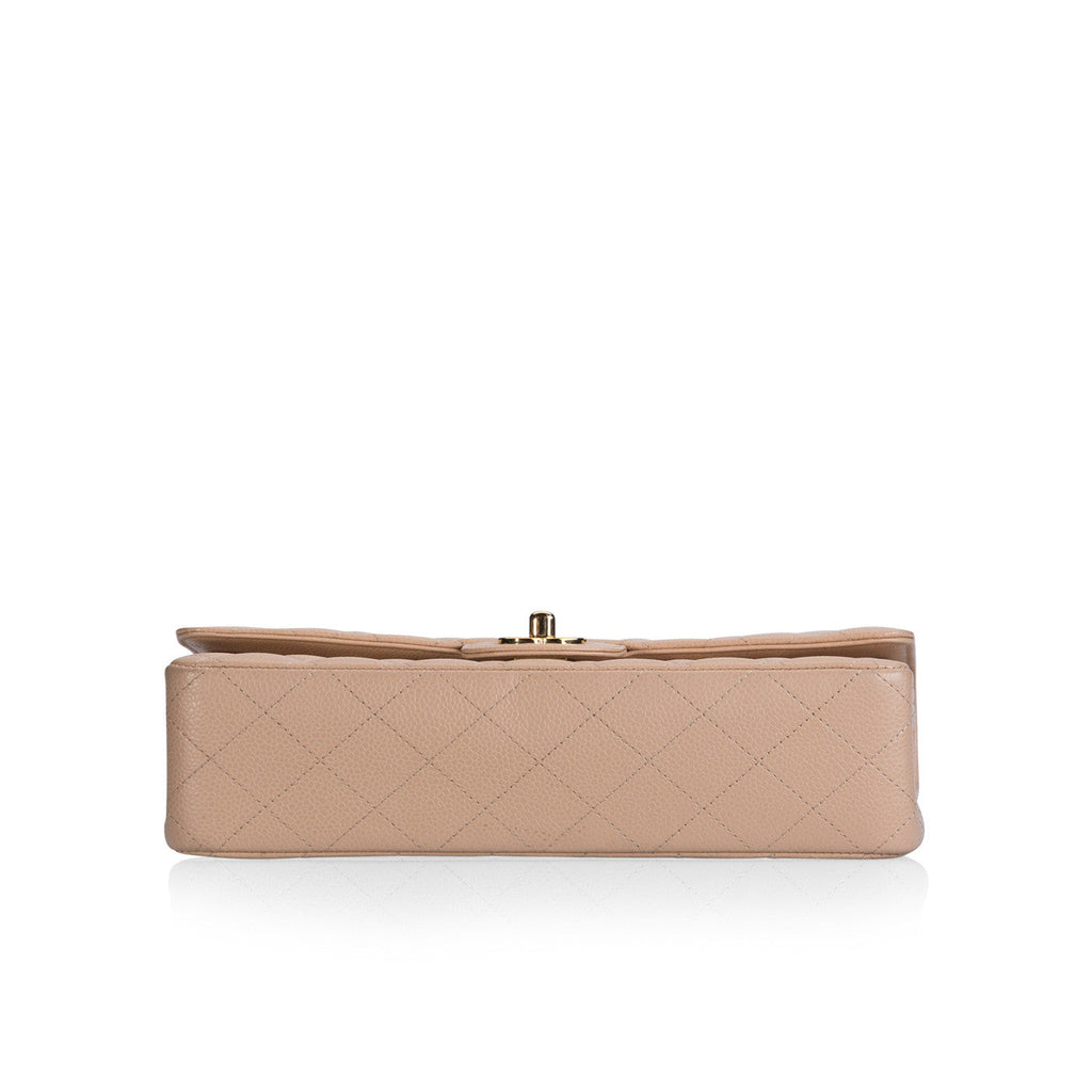 Chanel Beige Caviar Classic Flap Bag