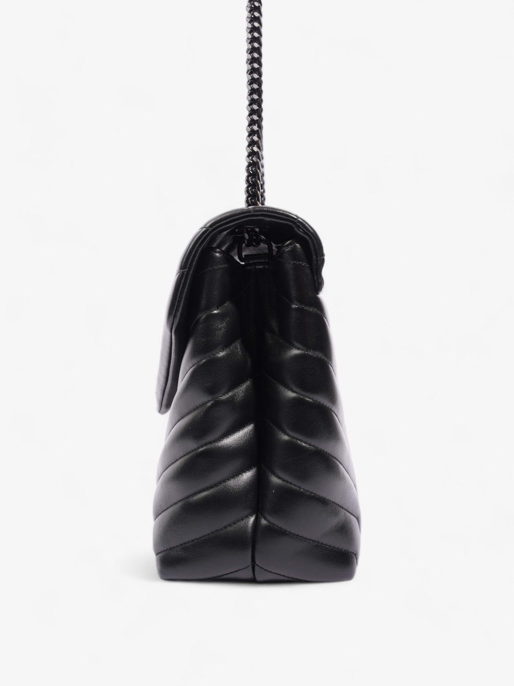 Saint Laurent Lou Lou Black Leather Medium