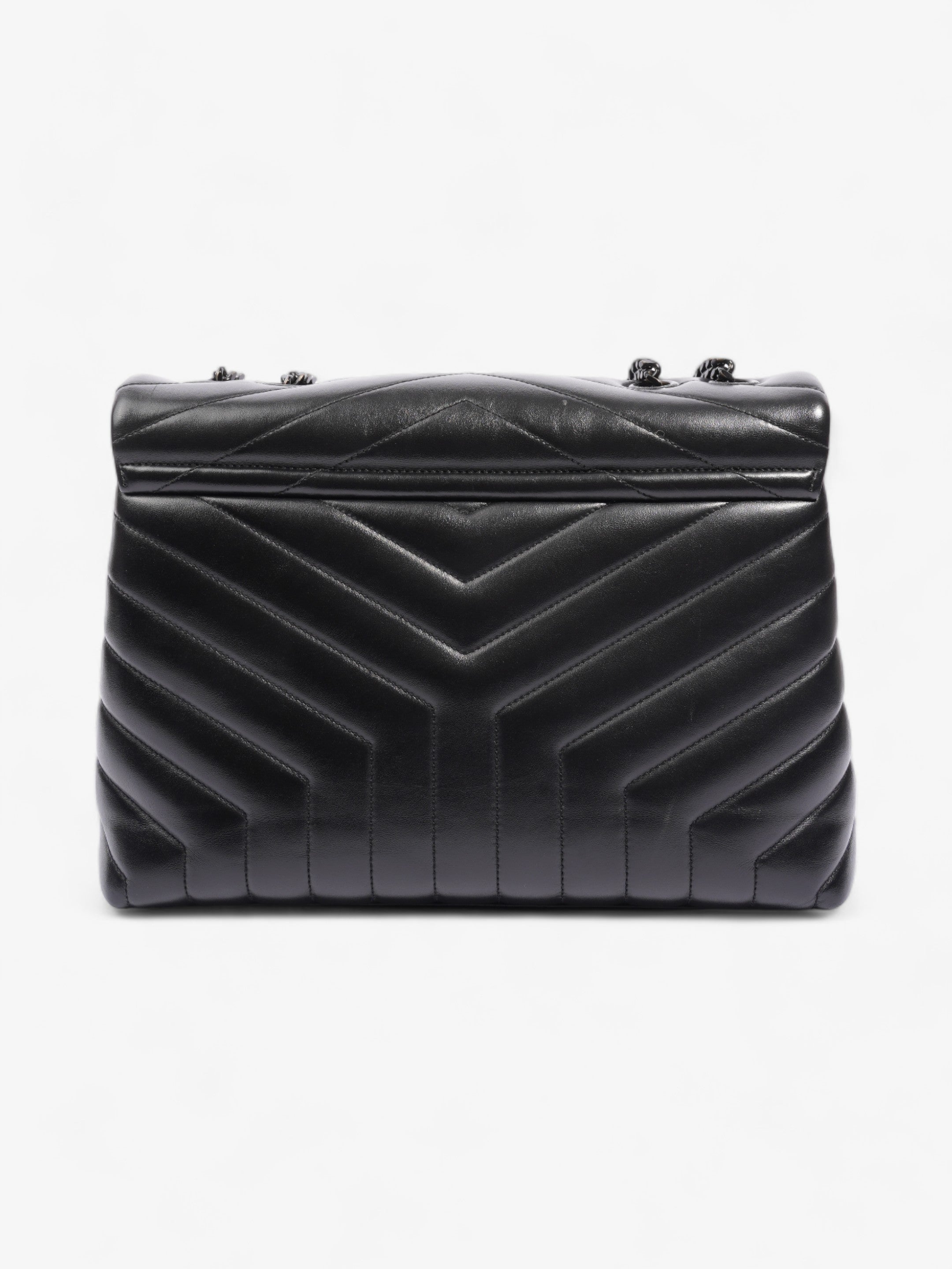 Saint Laurent Lou Lou Black Leather Medium