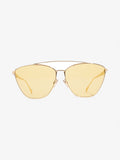 Fendi Embellished Aviator Sunglasses Gold Base Metal 145mm