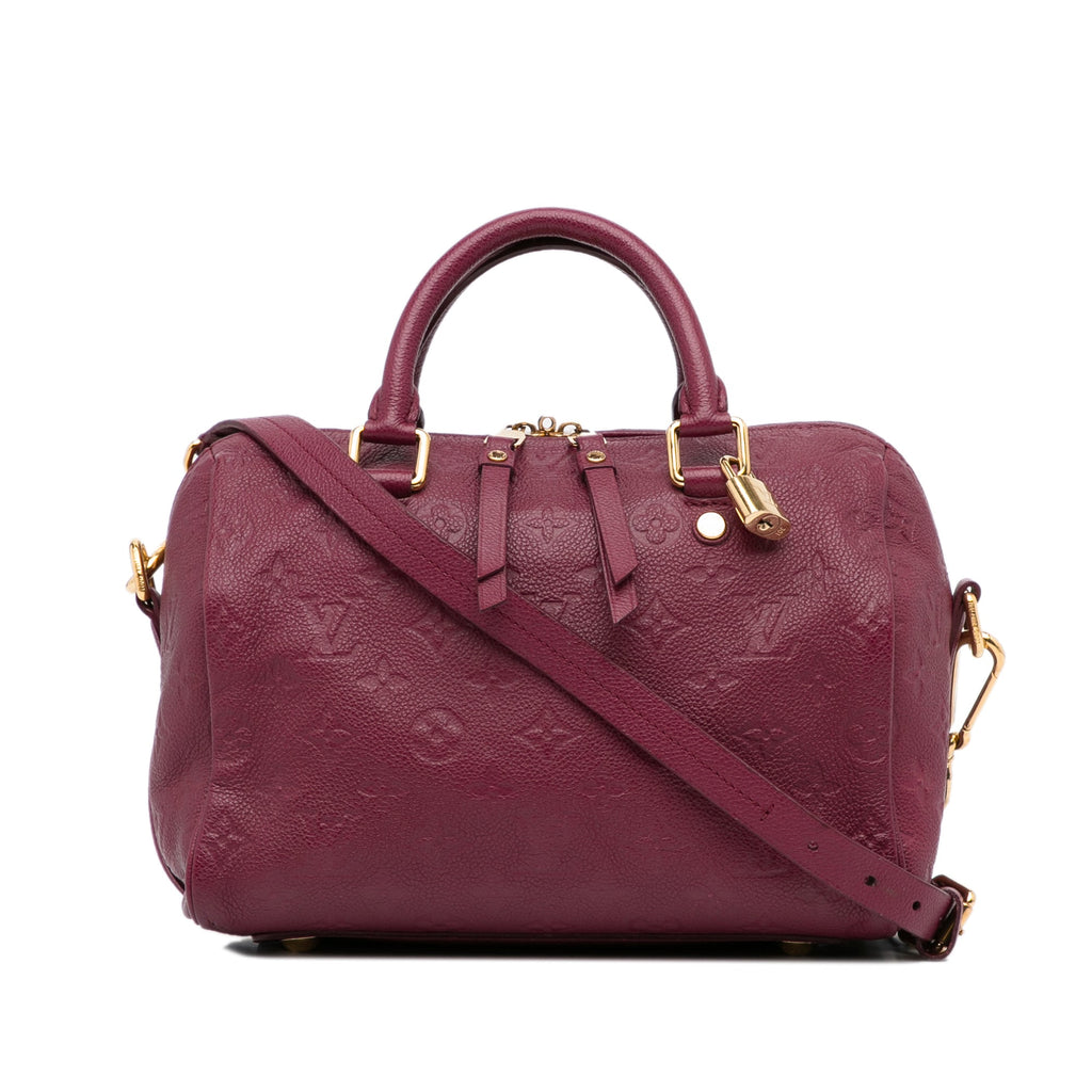 Louis Vuitton Speedy 25 BandouliÃƒÆ’Ã‚Â¨re Red Monogram Empreinte